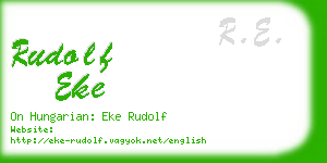 rudolf eke business card